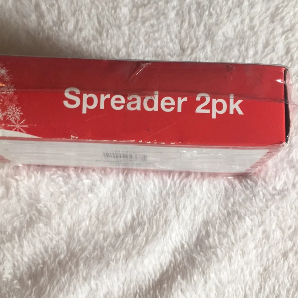 Boston Warehouse holiday cheese, dip, butter spreaders Santa Claus NWT